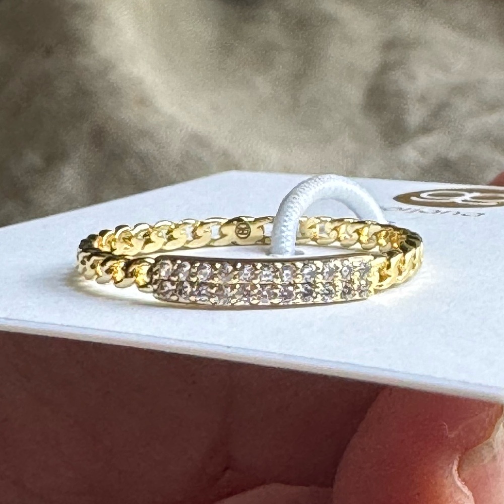 Gorjana Wilder Shimmer Bar Ring  NEW